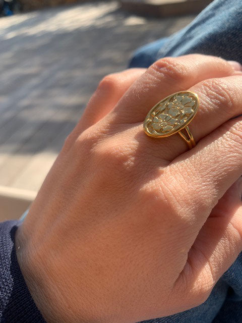 BAGUE FLEURS