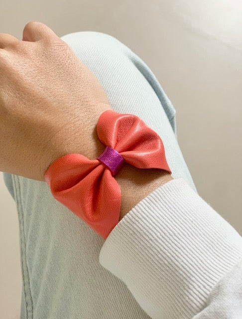 LA MANCHETTE CORAIL/FUCHSIA